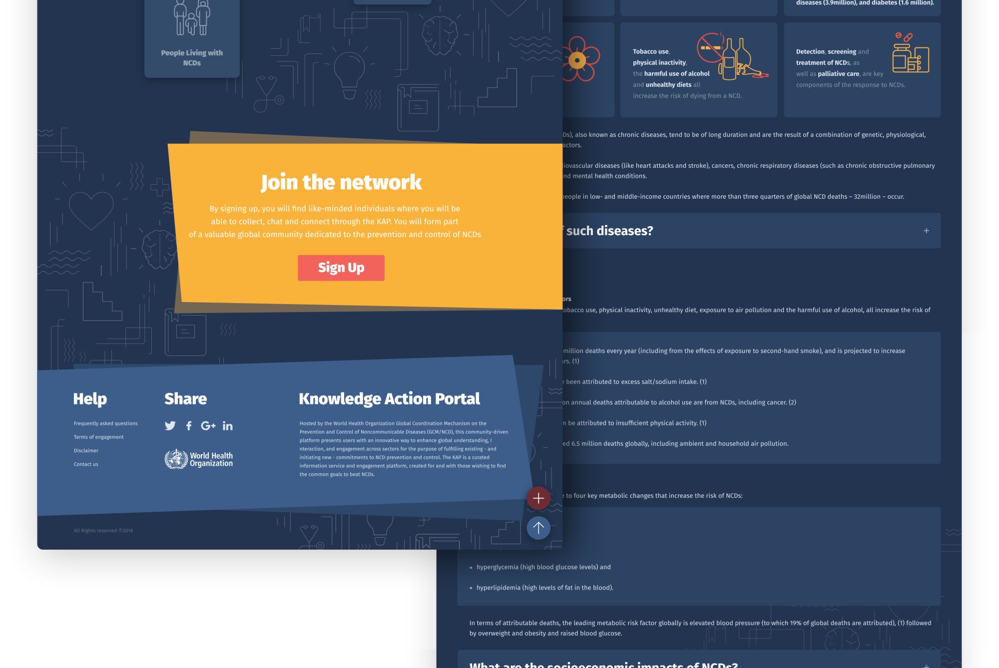 Knowledge Action Portal - website design and development