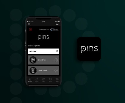 PINS for me Mobile App development logo - portfolio